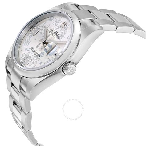 rolex floral dial oyster bracelet